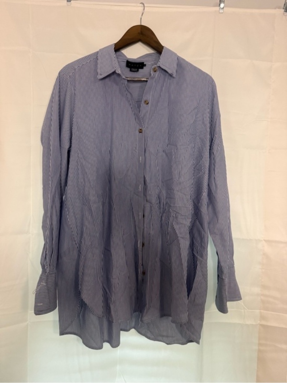 Hatch Blue Pinstripe Button-Down Shirt